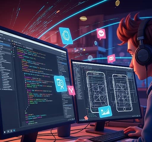 Software Development Team at Work